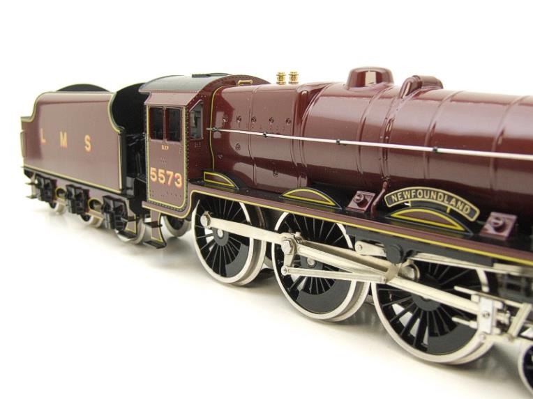 Ace Trains O Gauge E/18C1 LMS Maroon Jubilee "Newfoundland" R/N 5573 Electric 2/3 Rail New Boxed image 10
