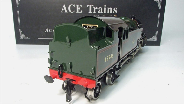 Ace Trains O Gauge E/8 "BR" Gloss Lined Green 2 Cyl Stanier 2-6-4 Tank Loco R/N 42516, Elec 2/3 Rail image 4