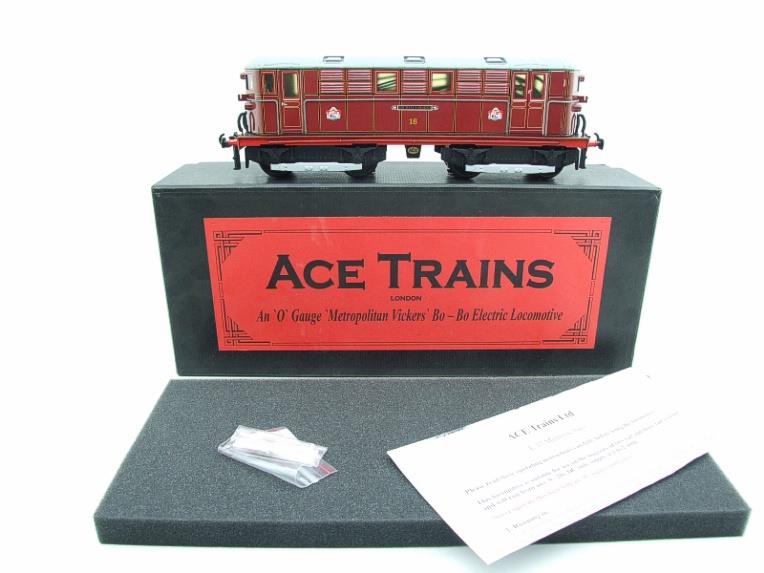 Ace Trains O Gauge E/17 Metropolitan Vickers Bo Bo Loco "Michael Faraday" No18 Electric 2/3 Rail Bxd image 1