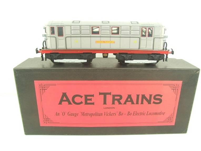 Ace Trains O Gauge E17 "London Transport Grey" Metropolitan Bo Bo Loco No 14 Electric Boxed 2/3 Rail image 1