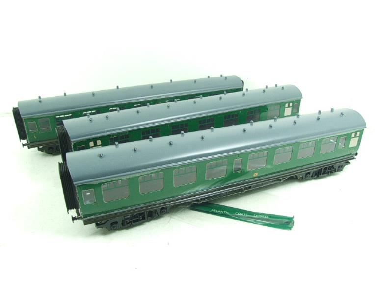Ace Trains O Gauge C13A BR MK1 SR Southern Green Coaches x3 Set A Boxed 2/3 Rail "Atlantic Coast Coach Set" image 2