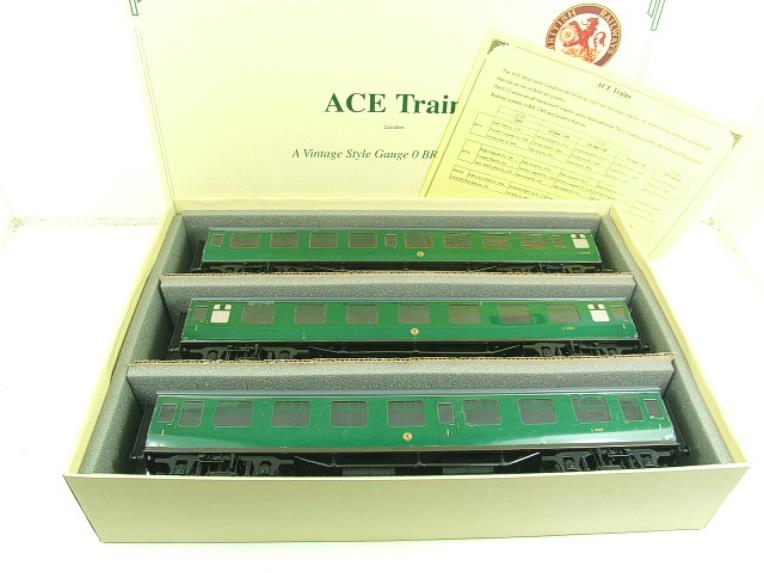 Ace Trains O Gauge C13A BR MK1 SR Southern Green Coaches x3 Set A Boxed 2/3 Rail "Atlantic Coast Coach Set" image 20
