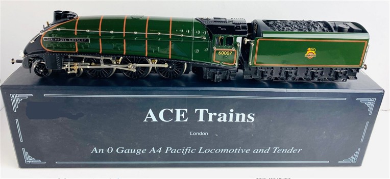 Ace Trains O Gauge E/4 BR Green A4 Pacific 4-6-2 "Sir Nigel Gresley" R/N 60007, Bxd, 3 Rail image 1