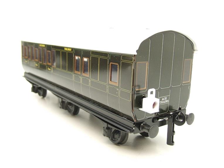 Ace Trains O Gauge C24 SR Southern Green Six Wheeled Passenger Coaches x3 Set Boxed 2/3 Rail image 6