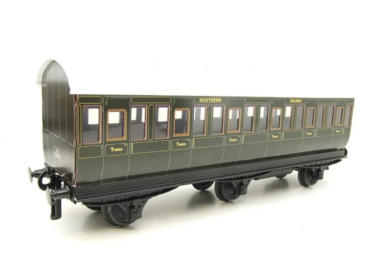 Ace Trains O Gauge C24 SR Southern Green Six Wheeled Passenger Coaches x3 Set Boxed 2/3 Rail image 14