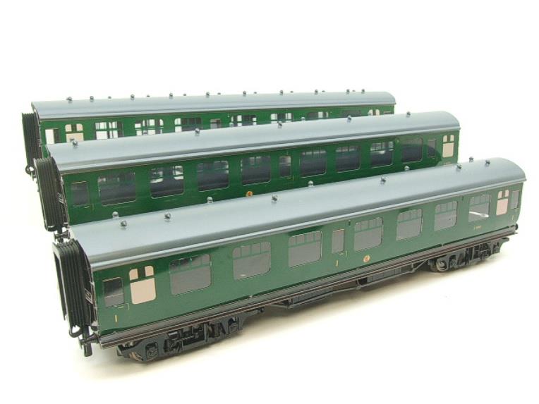 Ace Trains O Gauge C13B BR MK1 SR Southern Green Coaches x3 Set B Boxed 2/3 Rail "Atlantic Coast Coach Set" image 7