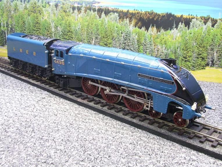 Ace Trains O Gauge E4, A4 Pacific LNER Gater Blue Named "Kestral" R/N 4485, Open Valence, Post War, Electric, 3 Rail Boxed image 4
