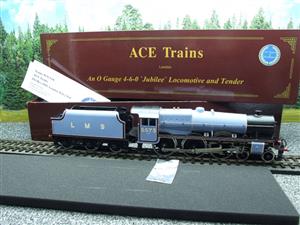 Ace Trains O Gauge E18H LMS Lined Gloss Blue Jubilee "Newfoundland" R/N 5573 Elec 2/3 Rail New Bxd image 1