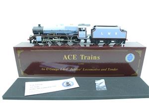 Ace Trains O Gauge E18H LMS Lined Gloss Blue Jubilee "Newfoundland" R/N 5573 Elec 2/3 Rail New Bxd image 2