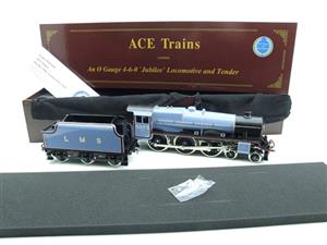 Ace Trains O Gauge E18H LMS Lined Gloss Blue Jubilee "Newfoundland" R/N 5573 Elec 2/3 Rail New Bxd image 3