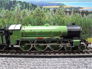 ACE Trains O Gauge E34-A1 "LSWR" Gloss Lined Light Green 4-6-0 R/N 736 Elec 2/3 Rail New image 4