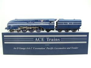Ace Trains O Gauge E12A LMS Blue Coronation Pacific "Coronation" R/N 6220 Elec 2/3 Rail B/NEW Bxd image 1
