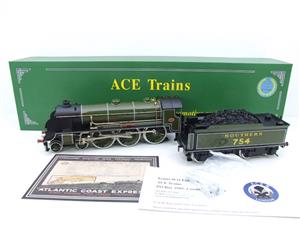 ACE Trains O Gauge E34-A3 SR Gloss Lined Olive Green 4-6-0 "Green Knight" 754 Elec 2/3 Rail NEW Bxd image 2