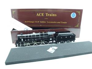 Ace Trains O Gauge E18A3 LMS Gloss Black Jubilee "Silver Jubilee" R/N 5552 V/Rare "Coat of Arms Ed" image 1