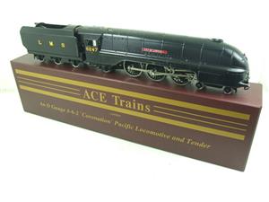 Ace Trains O Gauge E12C1 Coronation Pacfiic LMS Wartime Satin Black "City of Liverpool" R/N 6247 Bxd image 1