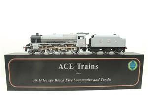 Ace Trains O Gauge E19G LMS W/Shop Grey Black Five Loco & Tender R/N 5000 Electric 2/3 Rail Bxd image 1
