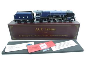 Ace Trains O Gauge E12R LMS Blue Duchess Class "Duchess of Abercorn" R/N 6234 Elec 2/3 Rail Bxd image 2