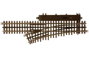 Atlas 6070 - O Gauge 3 Rail (O-54) Left Hand Remote Turnout 27” Radius Electric Operated Point x1