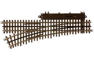 Atlas 6072 - O Gauge 3 Rail (O-54) Left Hand Remote Turnout 36” Radius Electric Operated Point x1