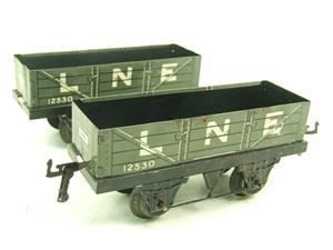 Hornby O Gauge LNER Open Wagons x2 RN 12530 image 2