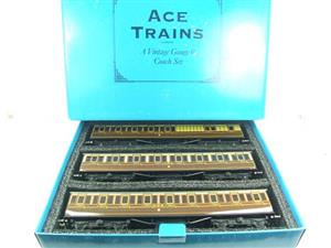 Ace Trains O Gauge C1 GWR Passenger x3 Coaches Set Boxed image 1
