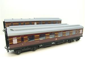 Ace Trains O Gauge C28B LMS Maroon Coronation Scot Coaches x3 Set B Bxd 2/3 Rail Int Lit image 2