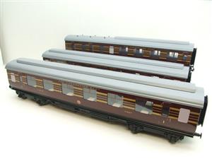 Ace Trains O Gauge C28B LMS Maroon Coronation Scot Coaches x3 Set B Bxd 2/3 Rail Int Lit image 6