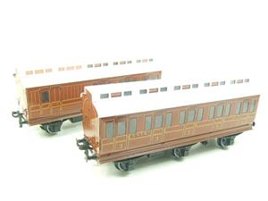 Darstaed O Gauge "LNER" Teak Style Six Wheel Passenger x4 Coaches Set Boxed image 3