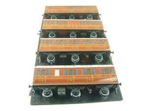 Darstaed O Gauge "LNER" Teak Style Six Wheel Passenger x4 Coaches Set Boxed image 8