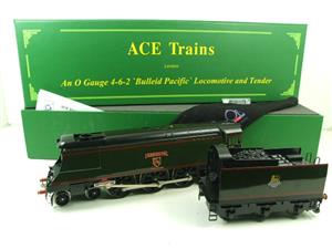 Ace Trains O Gauge E9 Bulleid Pacific BR "Exmouth" R/N 34015 Electric 2/3 Rail Bxd image 3