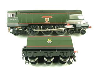 Ace Trains O Gauge E9 Bulleid Pacific BR "Exmouth" R/N 34015 Electric 2/3 Rail Bxd image 9