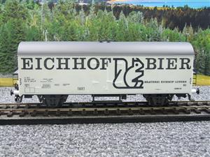 Rivarossi O Gauge Item 7582 "Eichhof Bier" Refrigerator Van 2/3 Rail Boxed image 5