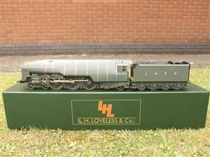 Gauge 1 LH Loveless & Co LNER Brass "Hush Hush" 4-6-4 Loco & Tender 10000 Elec 2 Rail R/Controlled image 1
