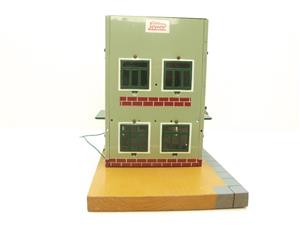 Paya O Gauge 1263 "FFCC" Vintage Tinplate "Fire Station" Interior Electric Lit Mint Boxed image 6