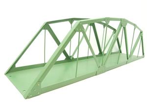 O Gauge - Gauge 1, Solid Metal Steel Green "Girder Bridge" 26" Length image 2