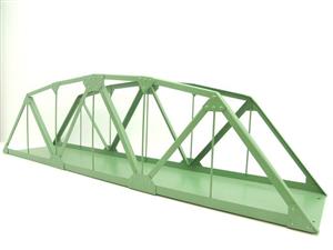 O Gauge - Gauge 1, Solid Metal Steel Green "Girder Bridge" 26" Length image 3