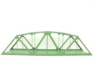 O Gauge - Gauge 1, Solid Metal Steel Green "Girder Bridge" 26" Length image 5