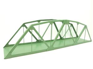 O Gauge - Gauge 1, Solid Metal Steel Green "Girder Bridge" 26" Length image 10