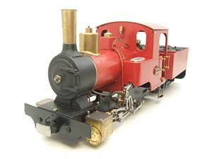 G Scale  Roundhouse 45mm Gauge Brass, Red, 0-4-0T "Billy" Loco & “George” Tender Live Steam image 6