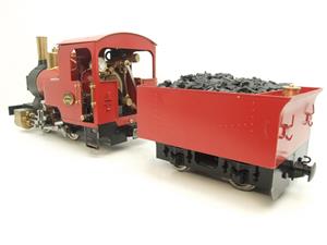 G Scale  Roundhouse 45mm Gauge Brass, Red, 0-4-0T "Billy" Loco & “George” Tender Live Steam image 7