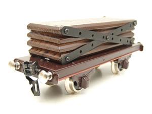 Paya O Gauge "Wood/Timber" Load Goods Wagon Tinplate 3 Rail image 2