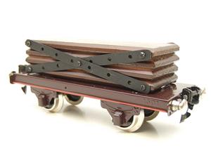 Paya O Gauge "Wood/Timber" Load Goods Wagon Tinplate 3 Rail image 6