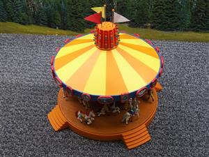 Lionel O Gauge 6-14109 "Operating Carousel" Electric Fully Operational With Sound & Rotates Bxd image 5