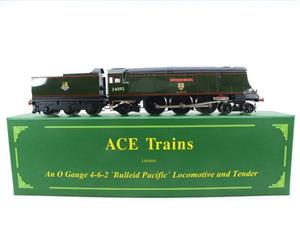 Ace Trains O Gauge E9 Bulleid Pacific BR "City of Wells" R/N 34092 Electric 2/3 Rail Bxd Rare Named image 1