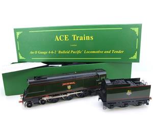 Ace Trains O Gauge E9 Bulleid Pacific BR "City of Wells" R/N 34092 Electric 2/3 Rail Bxd Rare Named image 4