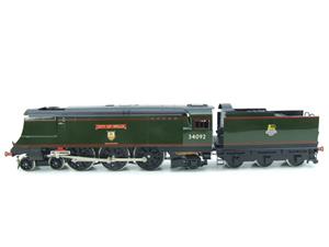 Ace Trains O Gauge E9 Bulleid Pacific BR "City of Wells" R/N 34092 Electric 2/3 Rail Bxd Rare Named image 8
