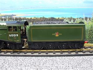 G Scale, Gauge 1 Bowande BR Green A4 Class 4-6-2 Loco & Tender Named "Bittern" R/N 60019 Live Steam image 6