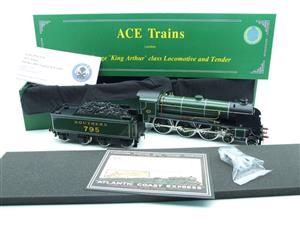 ACE Trains, O Gauge, E34-B3, SR Gloss Lined Olive Green "Sir Dinadan" R/N 795 image 2