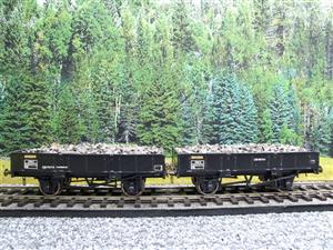 Parkside O Gauge Open LWB Grampus Mineral Ballast Coal Wagons x2 Set 2/ 3 Rail image 1