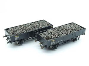 Parkside O Gauge Open LWB Grampus Mineral Ballast Coal Wagons x2 Set 2/ 3 Rail image 4
